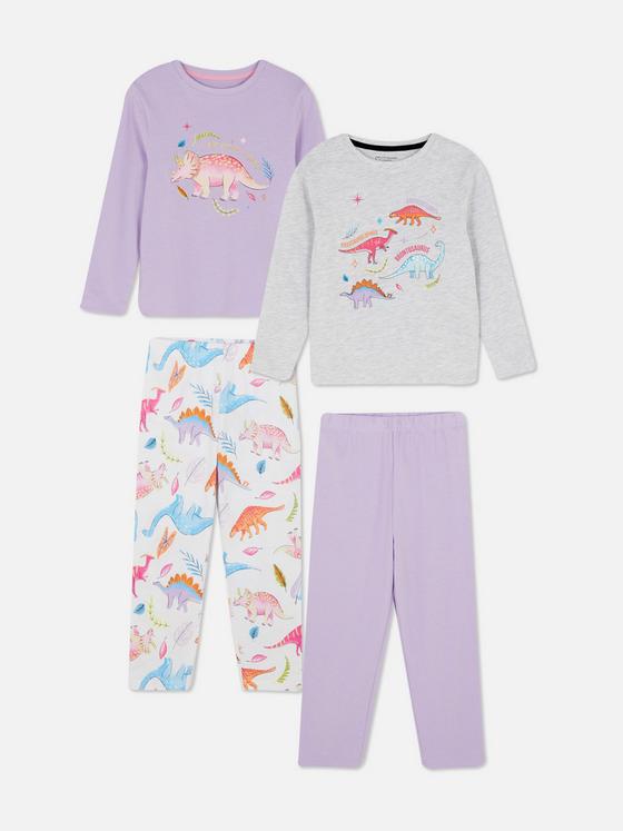 Primark 2 Dinosaur Print Pajamas
