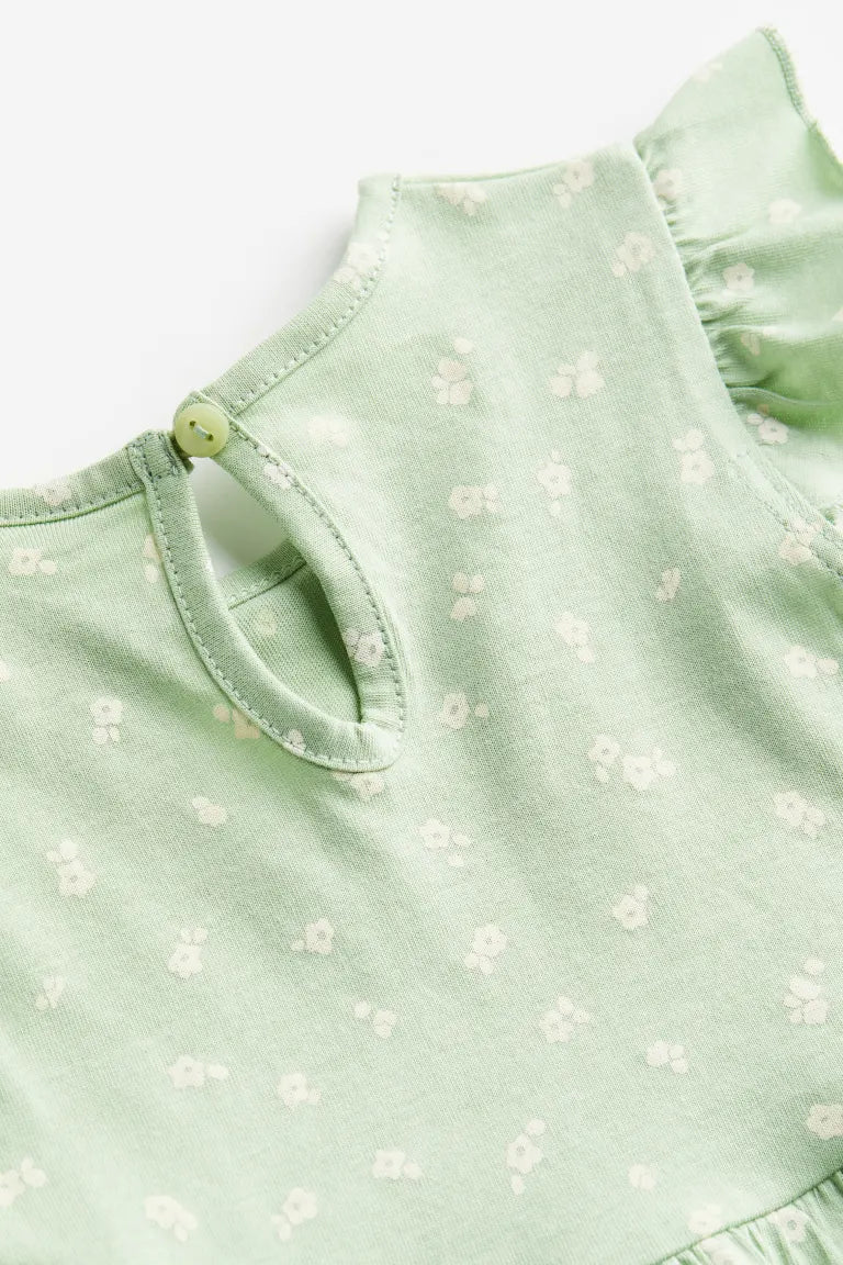 H&M Flounce-trimmed jersey dress