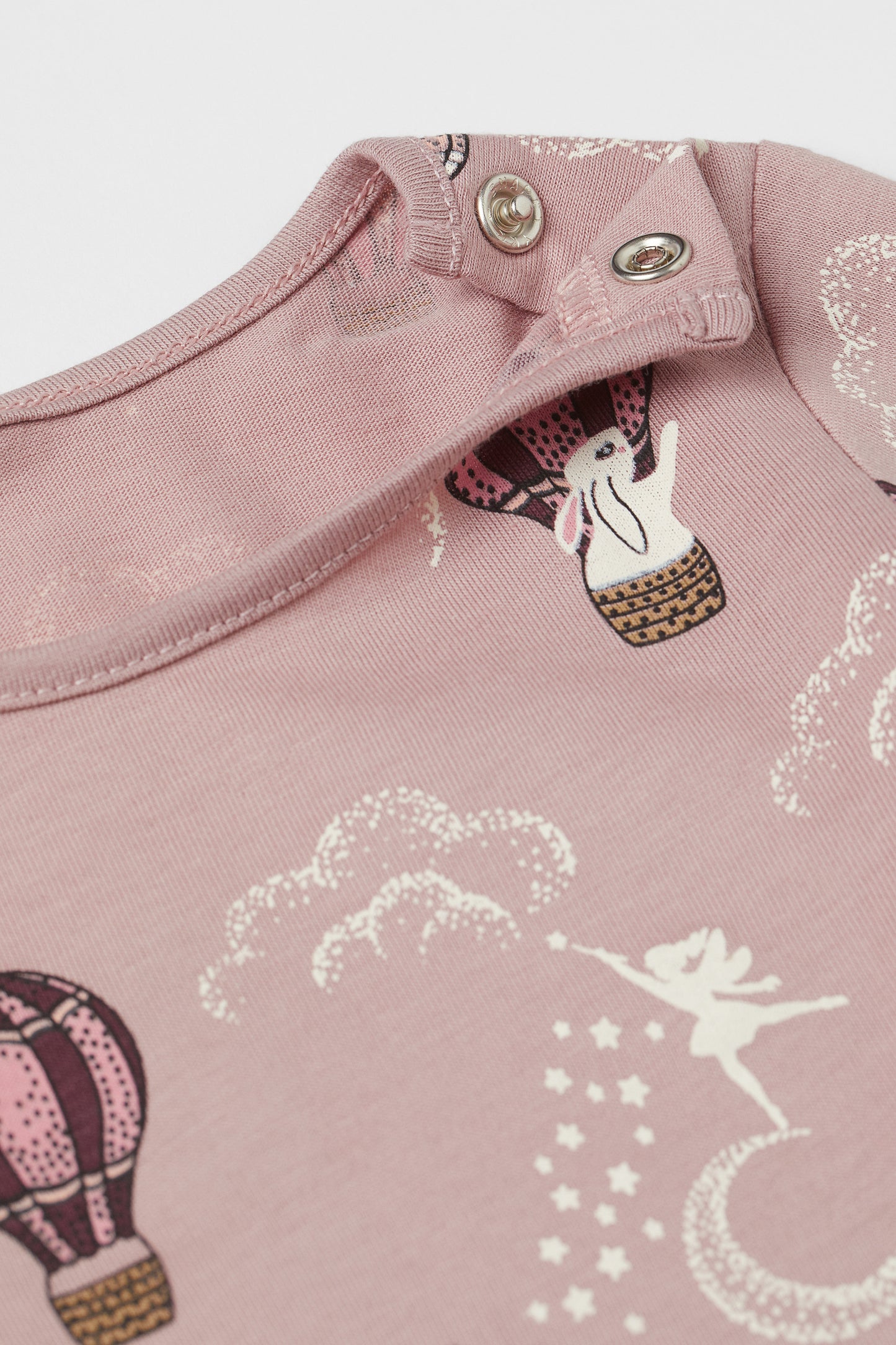 H&M Printed Jersey Top-Hot air balloon