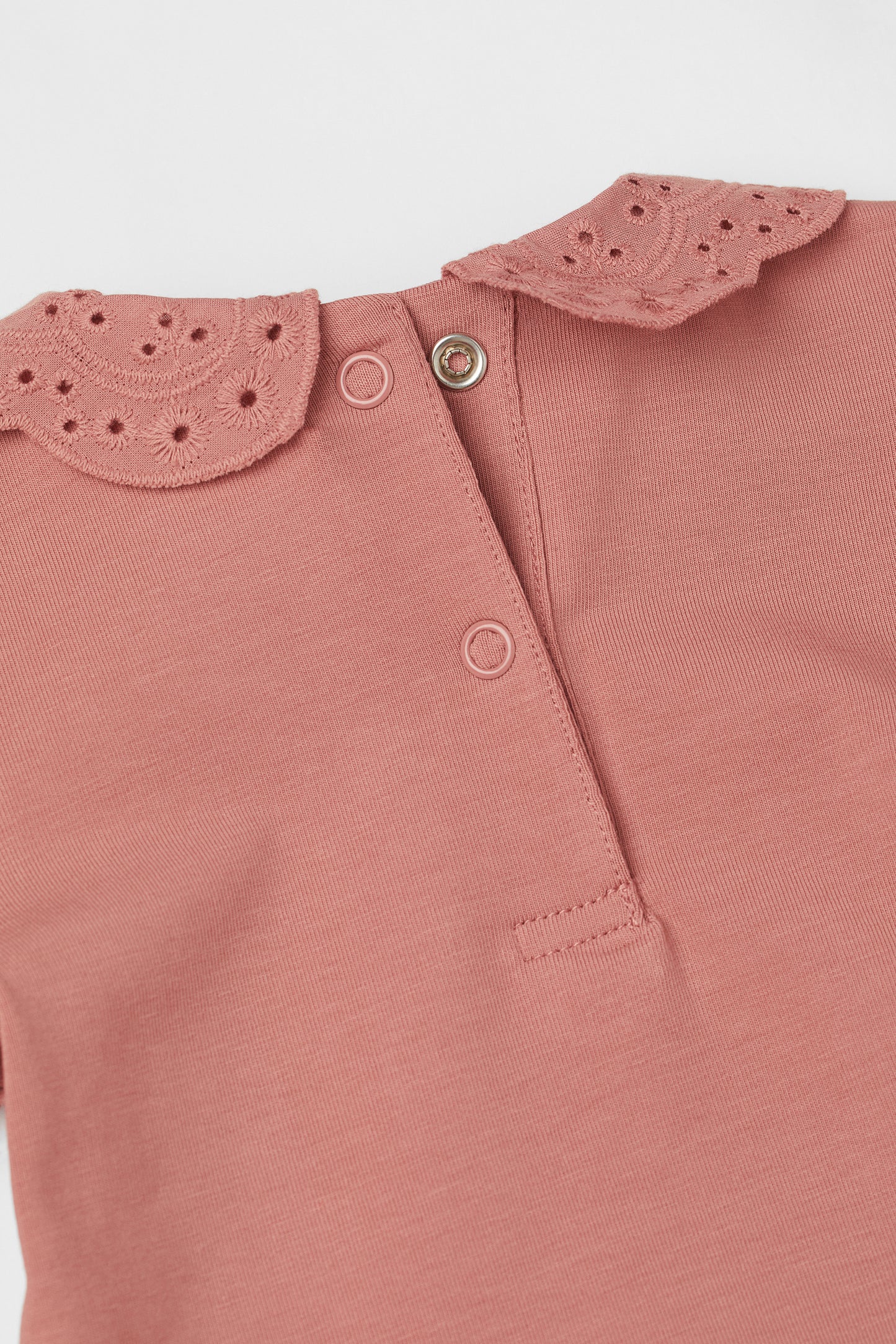 Long-sleeved collared bodysuit