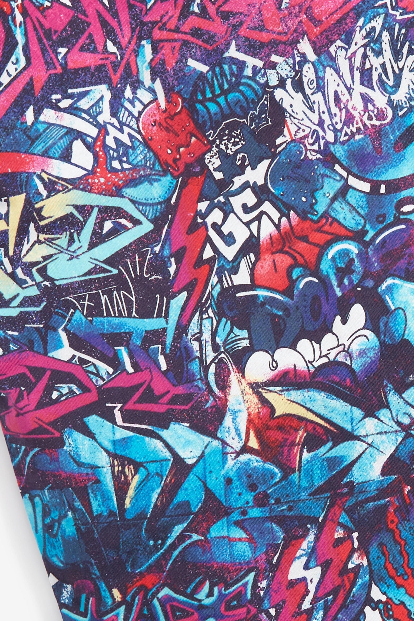 Multi Graffiti Print T-Shirt