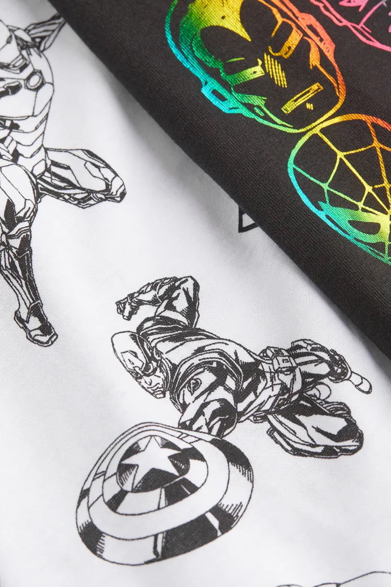 2-pack printed jersey tops
