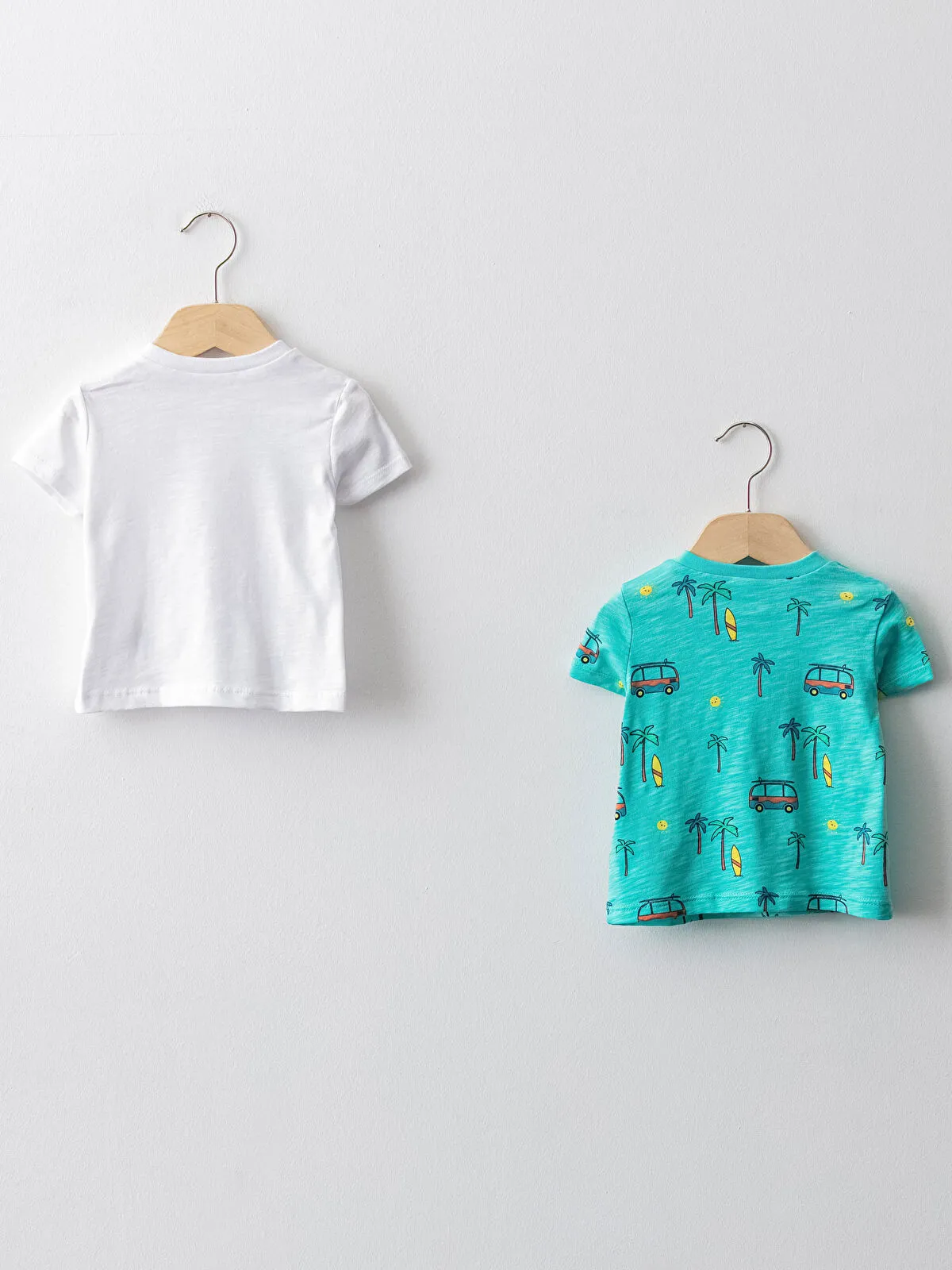 LC WAIKIKI Short Sleeve Printed Cotton Baby Boy T-shirt Pack OF 2