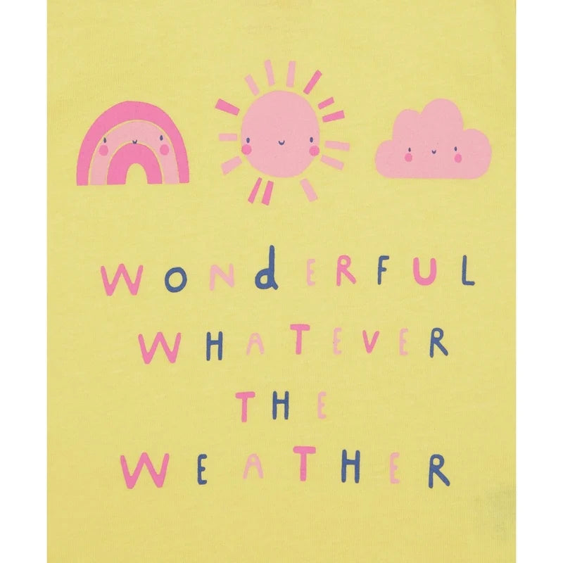 Mothercare Yellow weather t-shirt