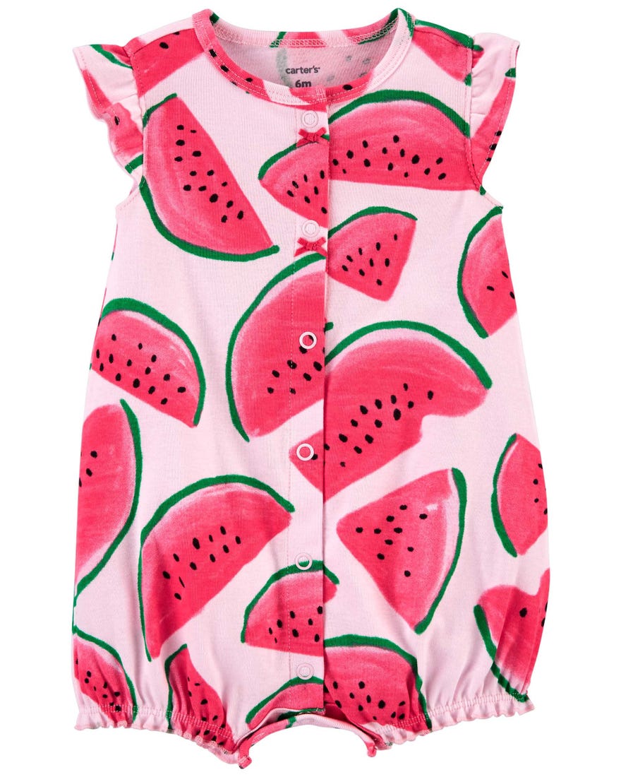 Watermelon Cotton Romper