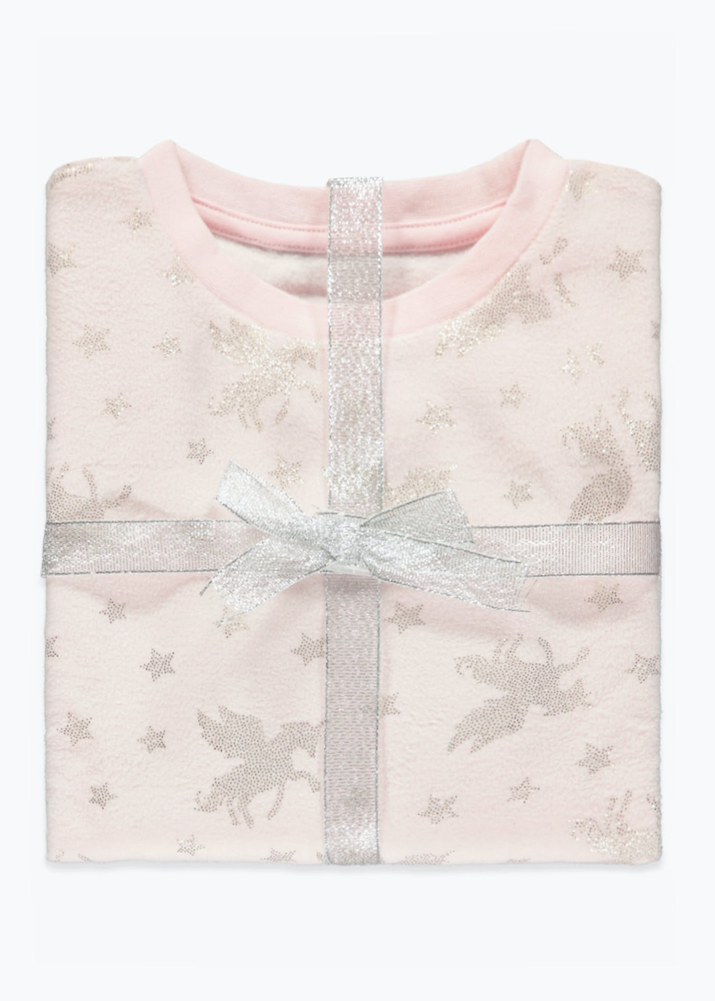 Kids Unicorn Foil Fleece Pyjama Set