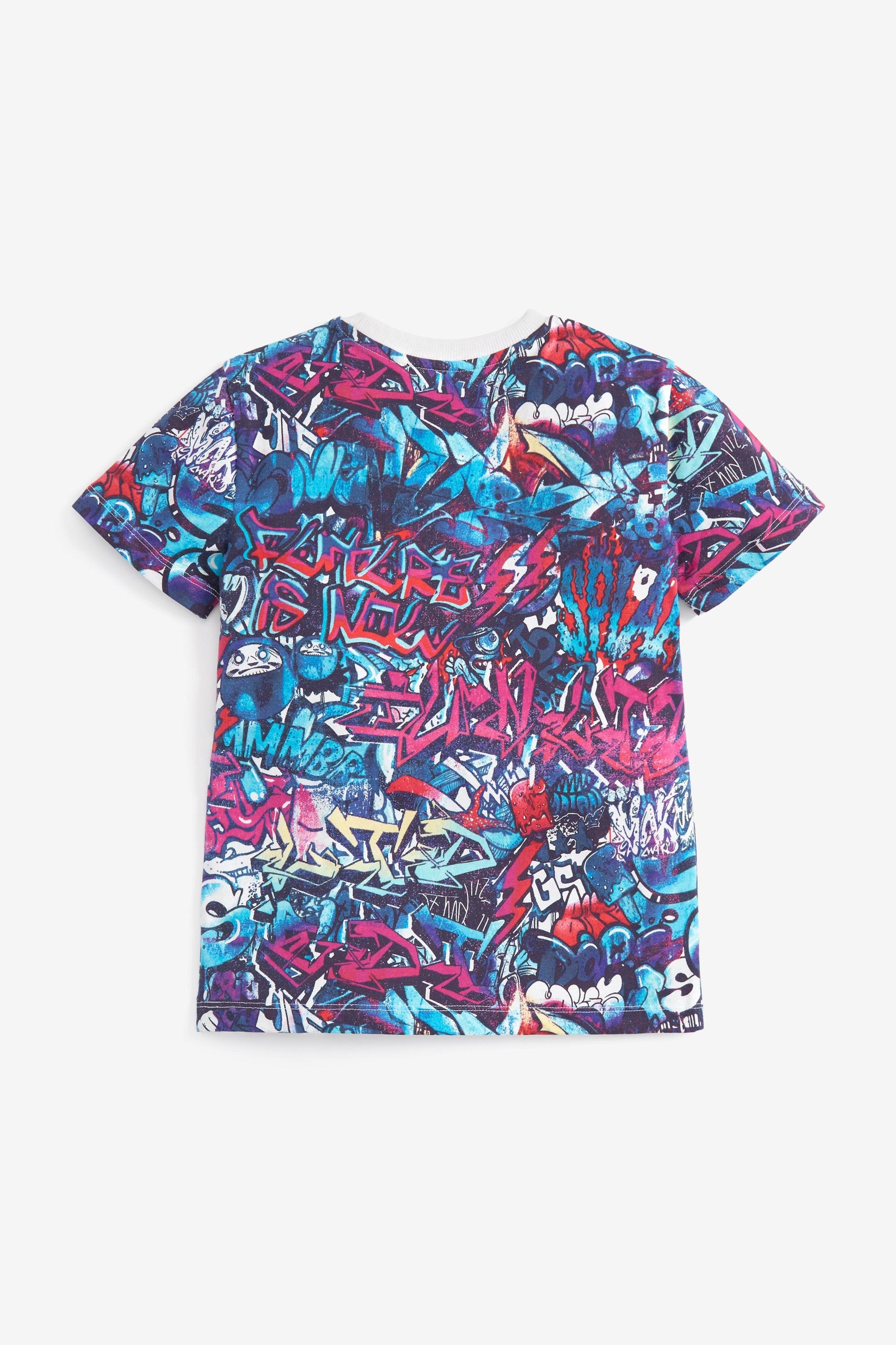 Multi Graffiti Print T-Shirt