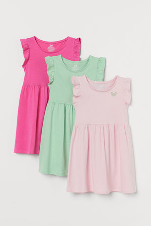 3-pack Jersey Dresses - THEKIDSKREW