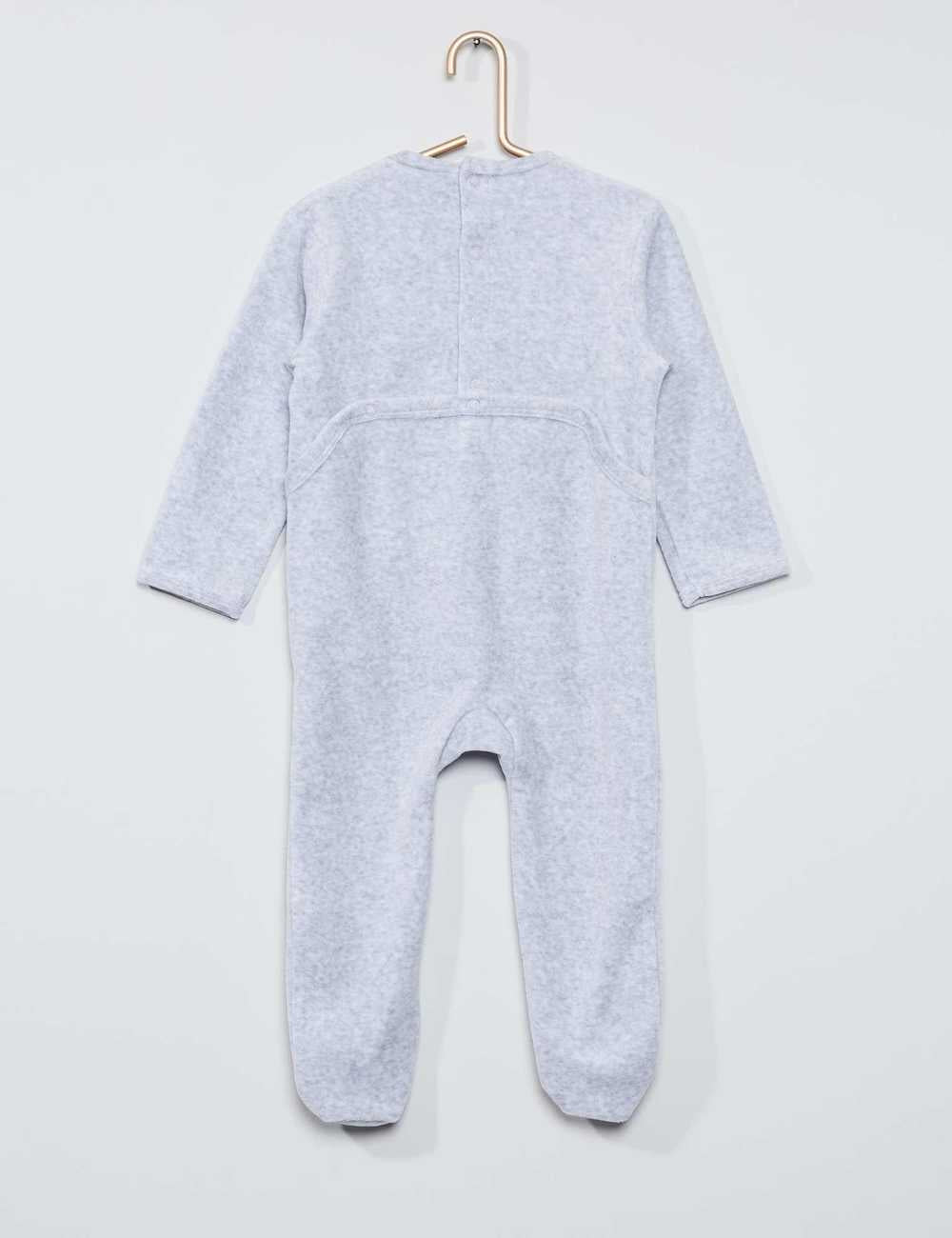 Velour eco-design pyjamas-Grey