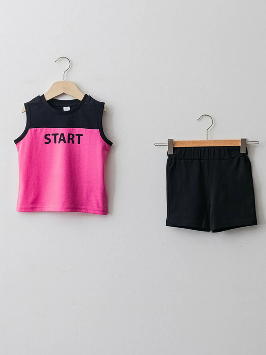 LC WAIKIKI Cotton  Baby Athlete and Shorts 2 Piece set