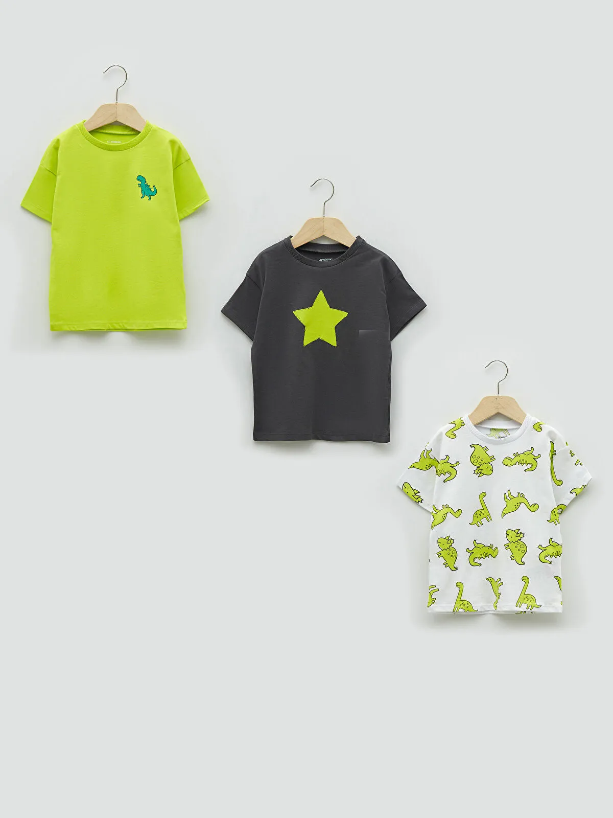 LC WAIKIKI Pack of 3 T-shirts-Star