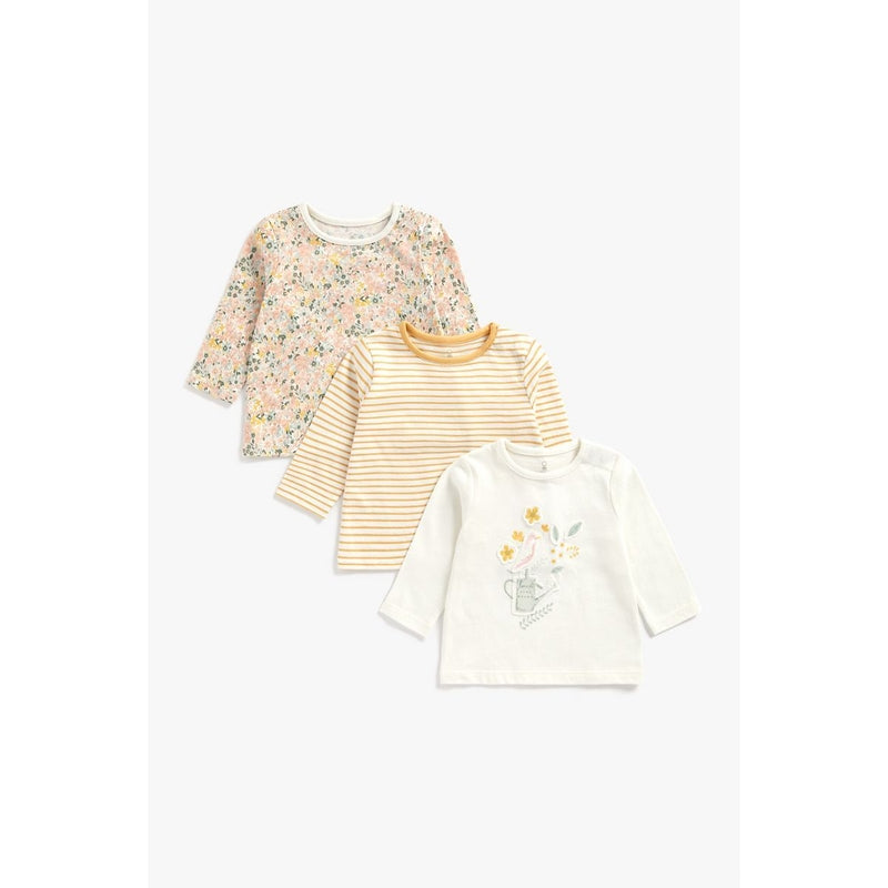 Mothercare Home grown long-sleeved t-shirts - 3 pack