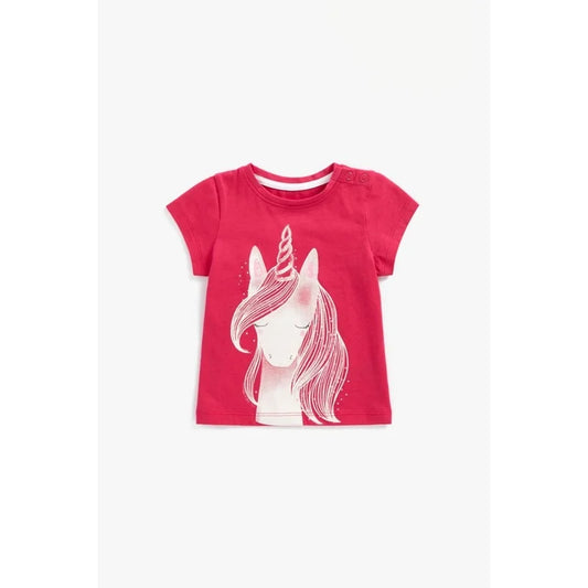 Mothercare pink unicorn t-shirt