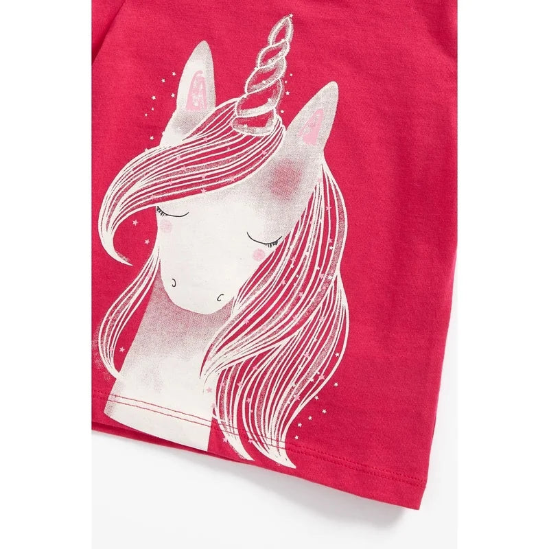 Mothercare pink unicorn t-shirt